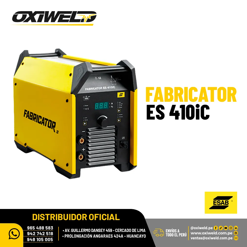 MAQUINA DE SOLDAR FABRICATOR ES 410IC MAQUINA DE SOLDAR FABRICATOR ES 410IC