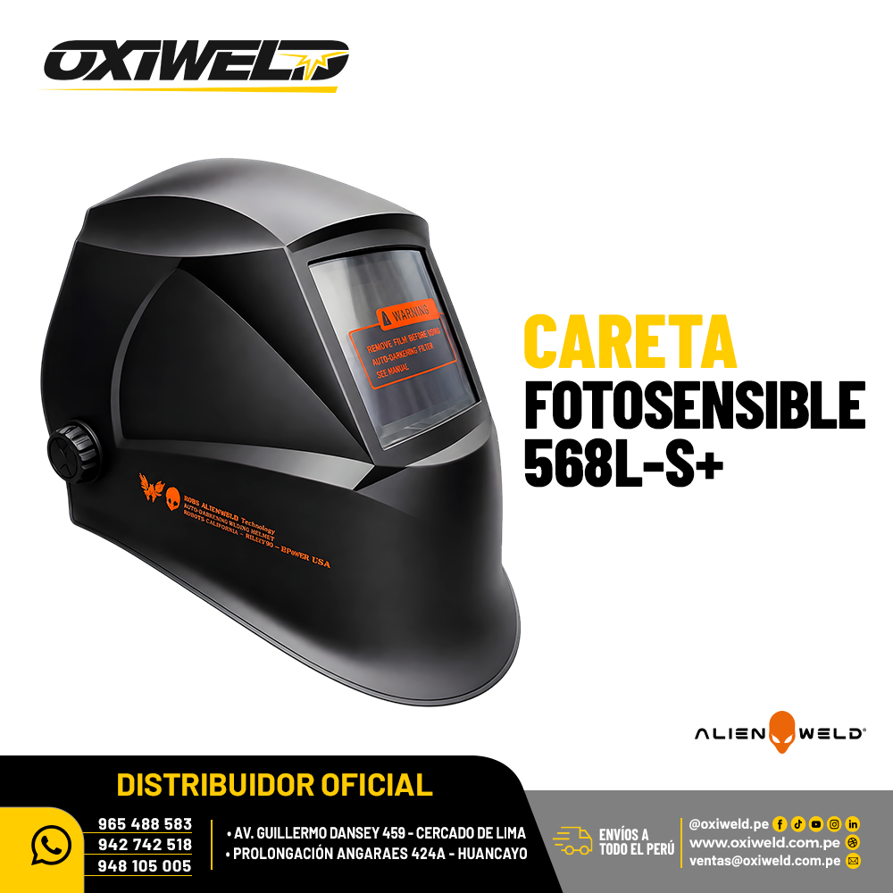 CARETA FOTOSENSIBLE ALIENWELD 568L-S+ CARETA FOTOSENSIBLE ALIENWELD 568L-S+