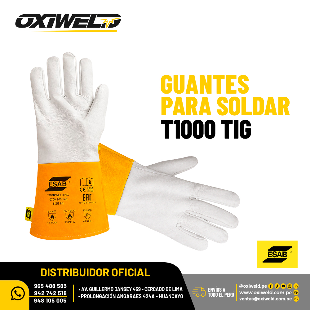 Guantes para soldador TIG T1000 ESAB Guantes para soldador TIG T1000 ESAB