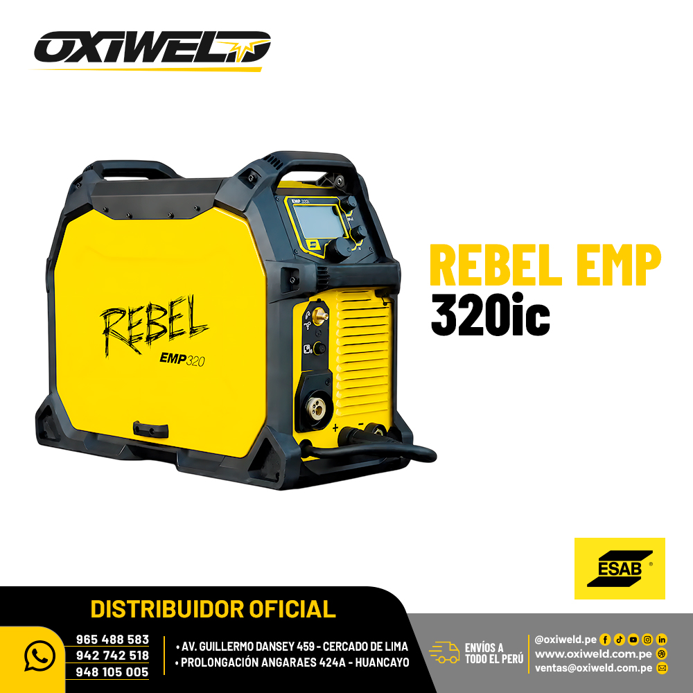 MAQUINA DE SOLDAR ESAB REBEL EMP 320ic MAQUINA DE SOLDAR ESAB REBEL EMP 320ic