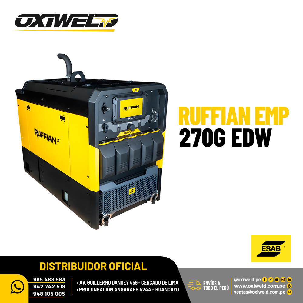 MOTOSOLDADORA ESAB RUFFIAN 270 MOTOSOLDADORA ESAB RUFFIAN 270