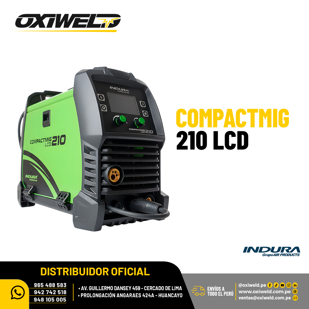 MAQUINA DE SOLDAR INDURA COMPACTMIG 210 LCD MAQUINA DE SOLDAR INDURA COMPACTMIG 210 LCD