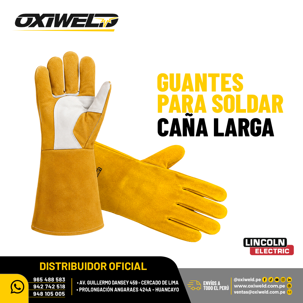Guantes para soldar Caña Larga Lincoln Electric Guantes para soldar Caña Larga Lincoln Electric