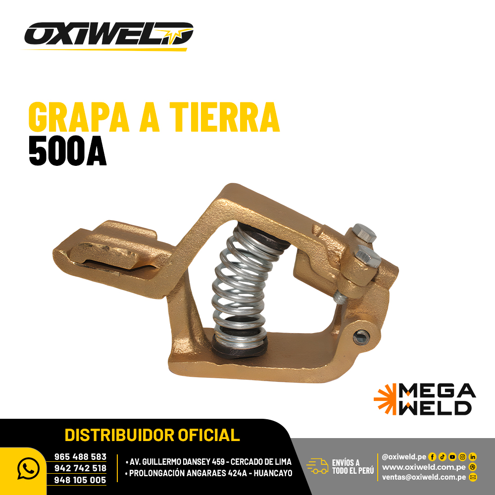 Grapa a Tierra 500A Megaweld Grapa a Tierra 500A Megaweld