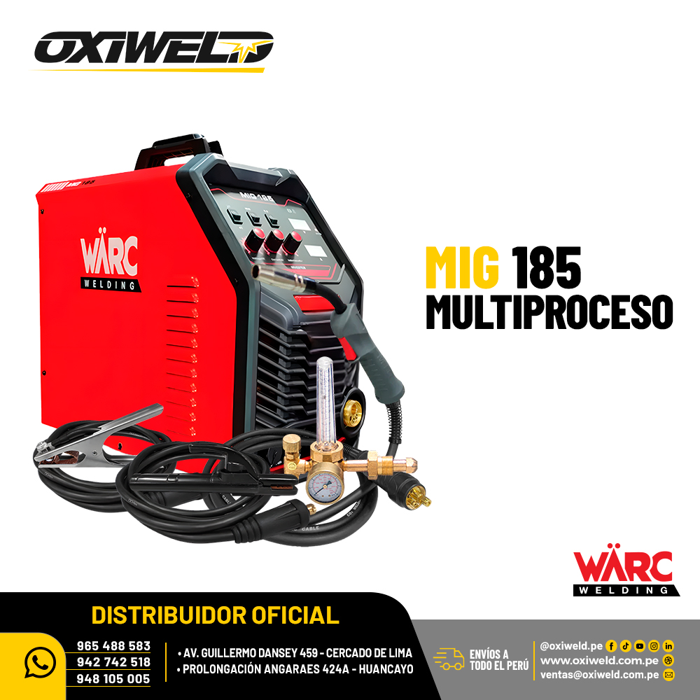 MAQUINA WARC MIG 185 MULTIPROCESO MAQUINA WARC MIG 185 MULTIPROCESO