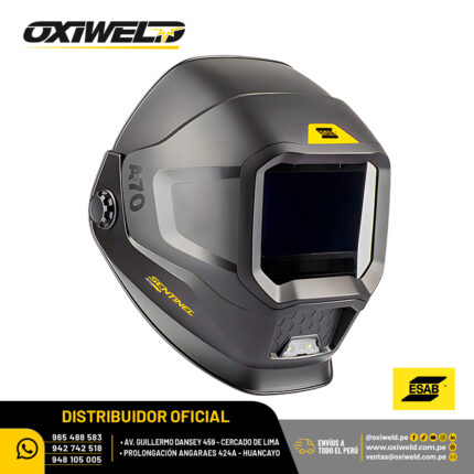 Máscara de soldadura automática ESAB Sentinel A70 PRO con pantalla fotosensible panorámica, sistema Flip-ADF y controles digitales ajustables