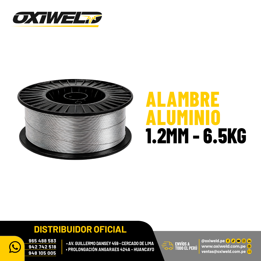 Alambre Aluminio 1.2mm de 6.5Kg Alambre Aluminio 1.2mm de 6.5Kg