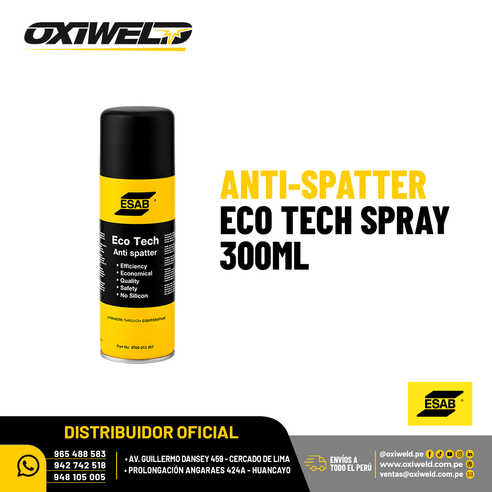 Anti-Spatter Eco Tech Spray 300 ml ESAB Anti-Spatter Eco Tech Spray 300 ml ESAB