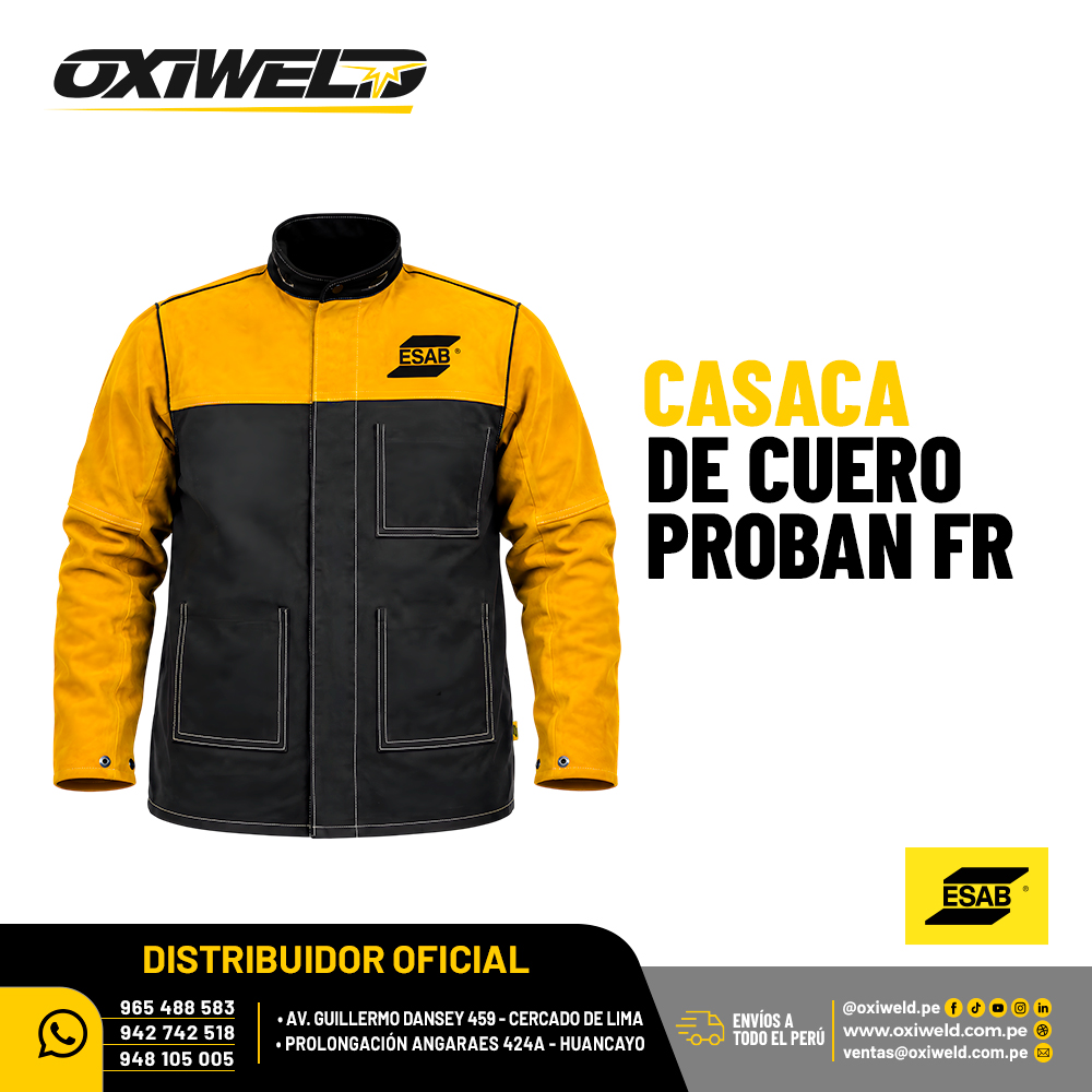 CASACA DE CUERO PROBAN FR ESAB CASACA DE CUERO PROBAN FR ESAB