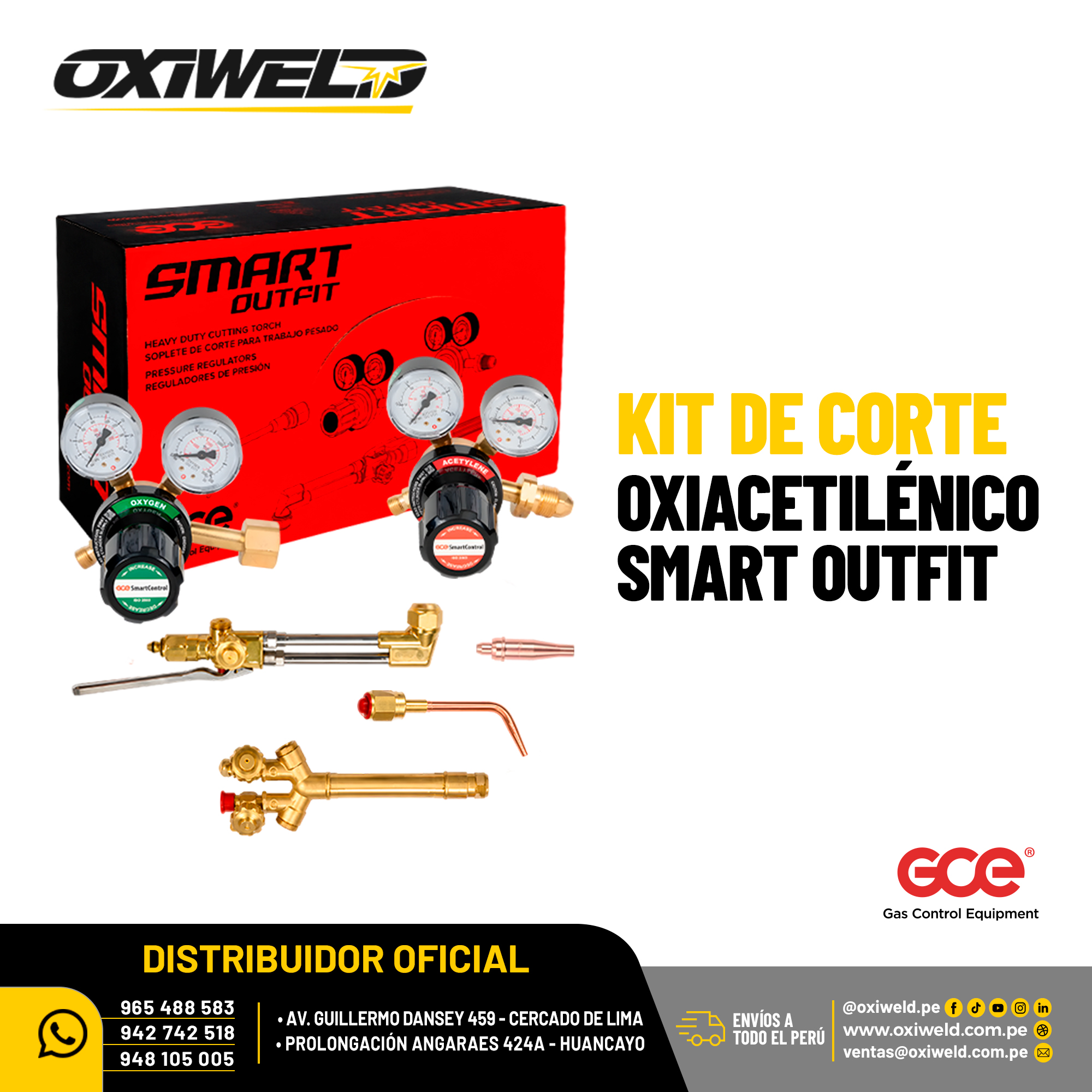 Kit de Corte Oxiacetilenico Smart Outfit GCE Kit de Corte Oxiacetilenico Smart Outfit GCE