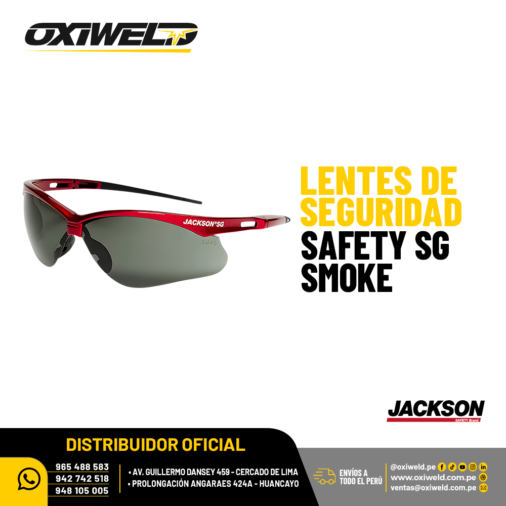 Lentes de seguridad Safety SG Smoke Jackson Lentes de seguridad Safety SG Smoke Jackson