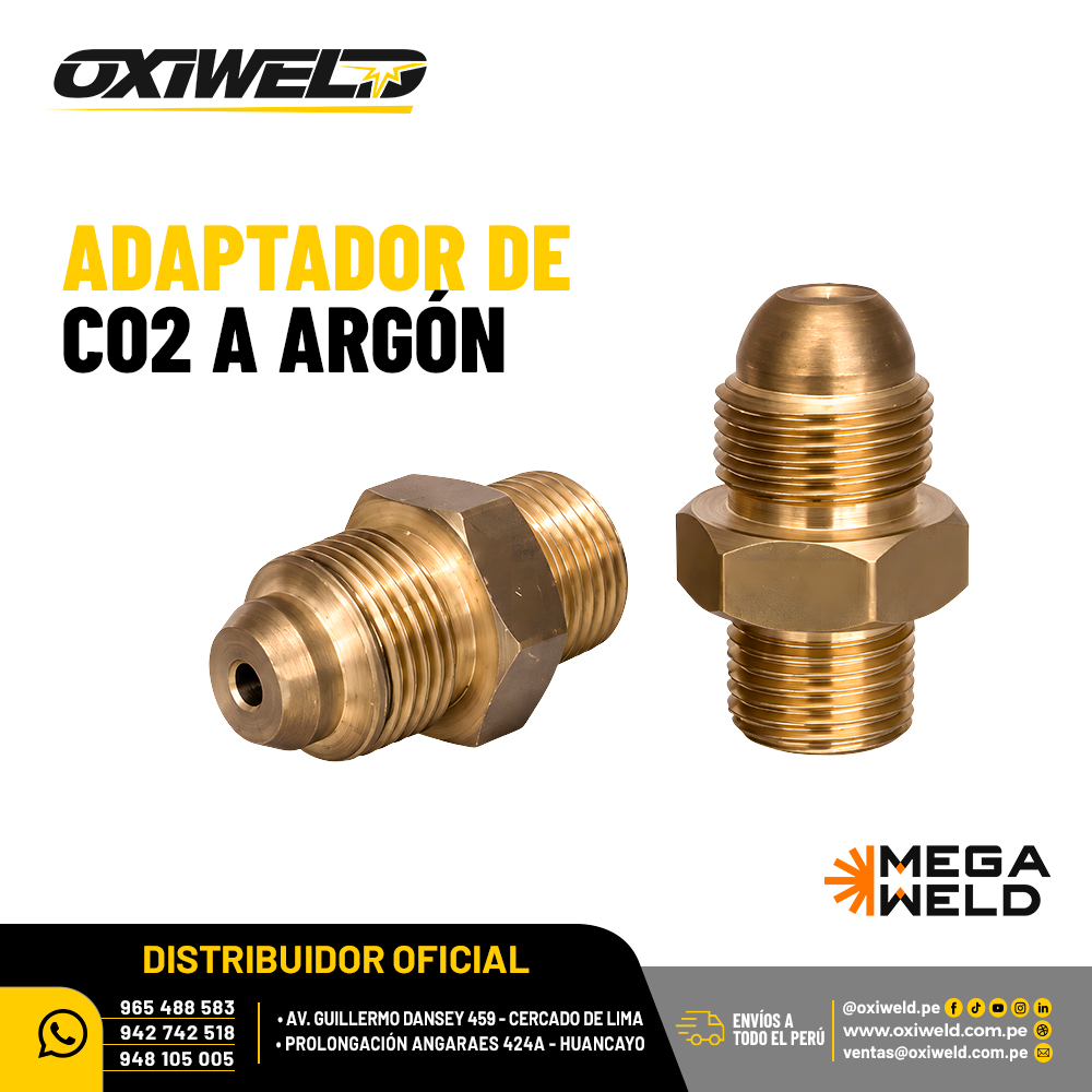 Adaptador de CO2 a Argon Megaweld Adaptador de CO2 a Argon Megaweld