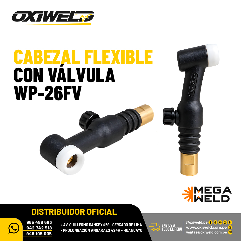 Cabezal Flexible con Válvula WP-26FV Megaweld Cabezal Flexible con Válvula WP-26FV Megaweld