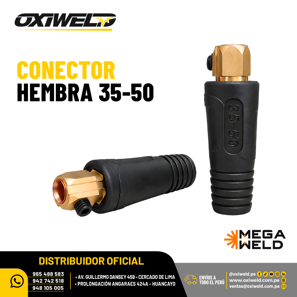 Conector Hembra 35-50 Megaweld Conector Hembra 35-50 Megaweld