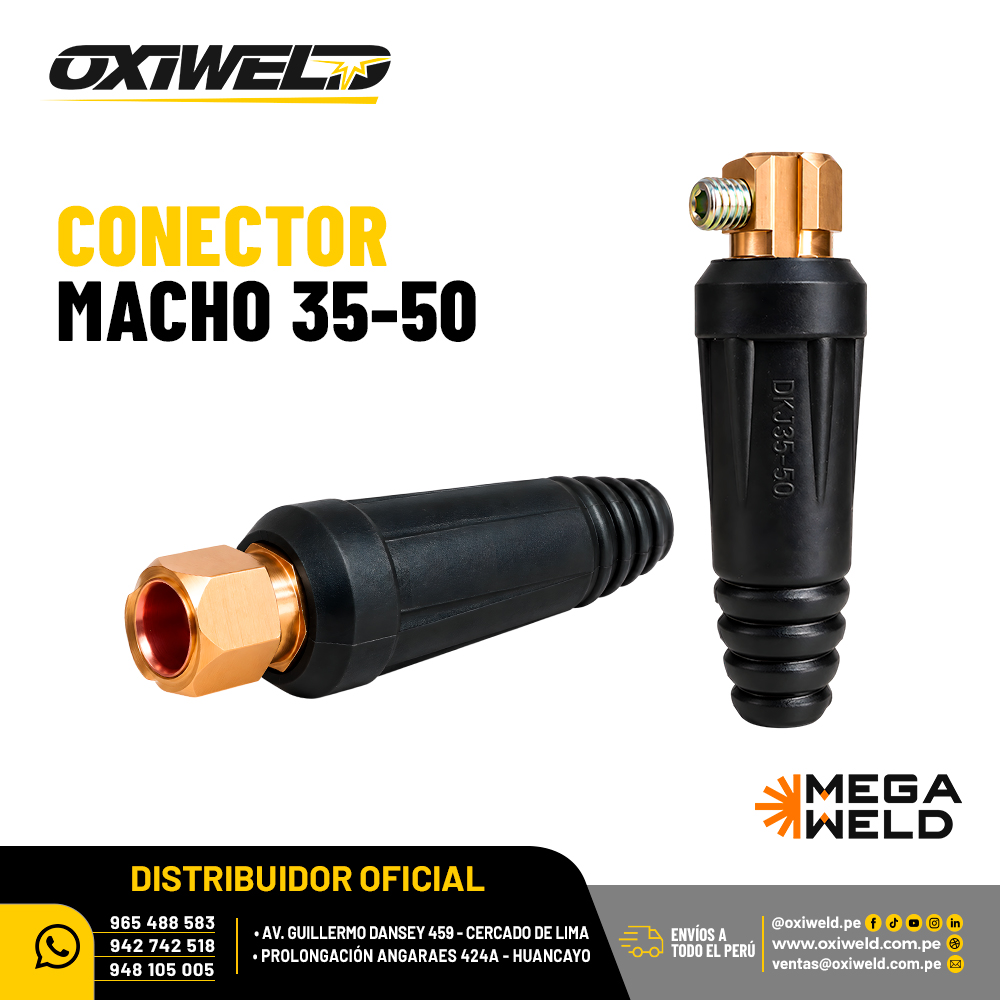 Conector Macho 30-50 Megaweld Conector Macho 30-50 Megaweld