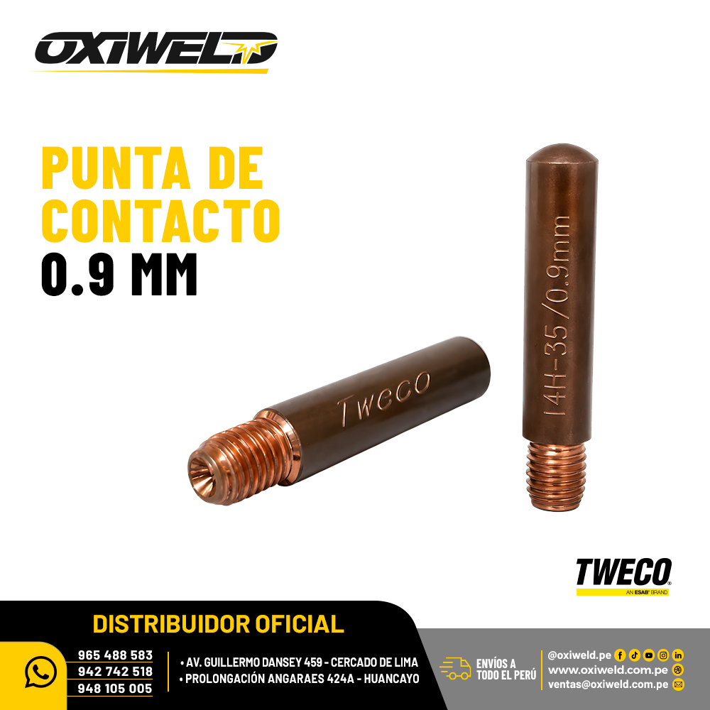 Punta de Contacto 0.9 mm Tweco Punta de Contacto 0.9 mm Tweco