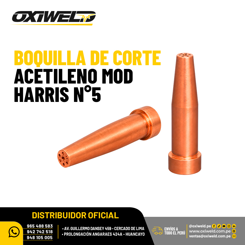 Boquilla de Corte Acetileno Mod Harris N°5 Boquilla de Corte Acetileno Mod Harris N°5