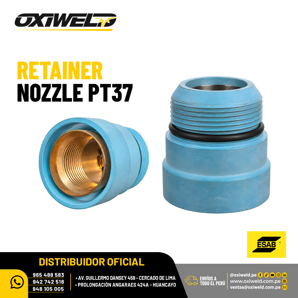 ESAB RETAINER NOZZLE PT37 Retenedor de boquilla ESAB PT37 para antorcha de corte por plasma