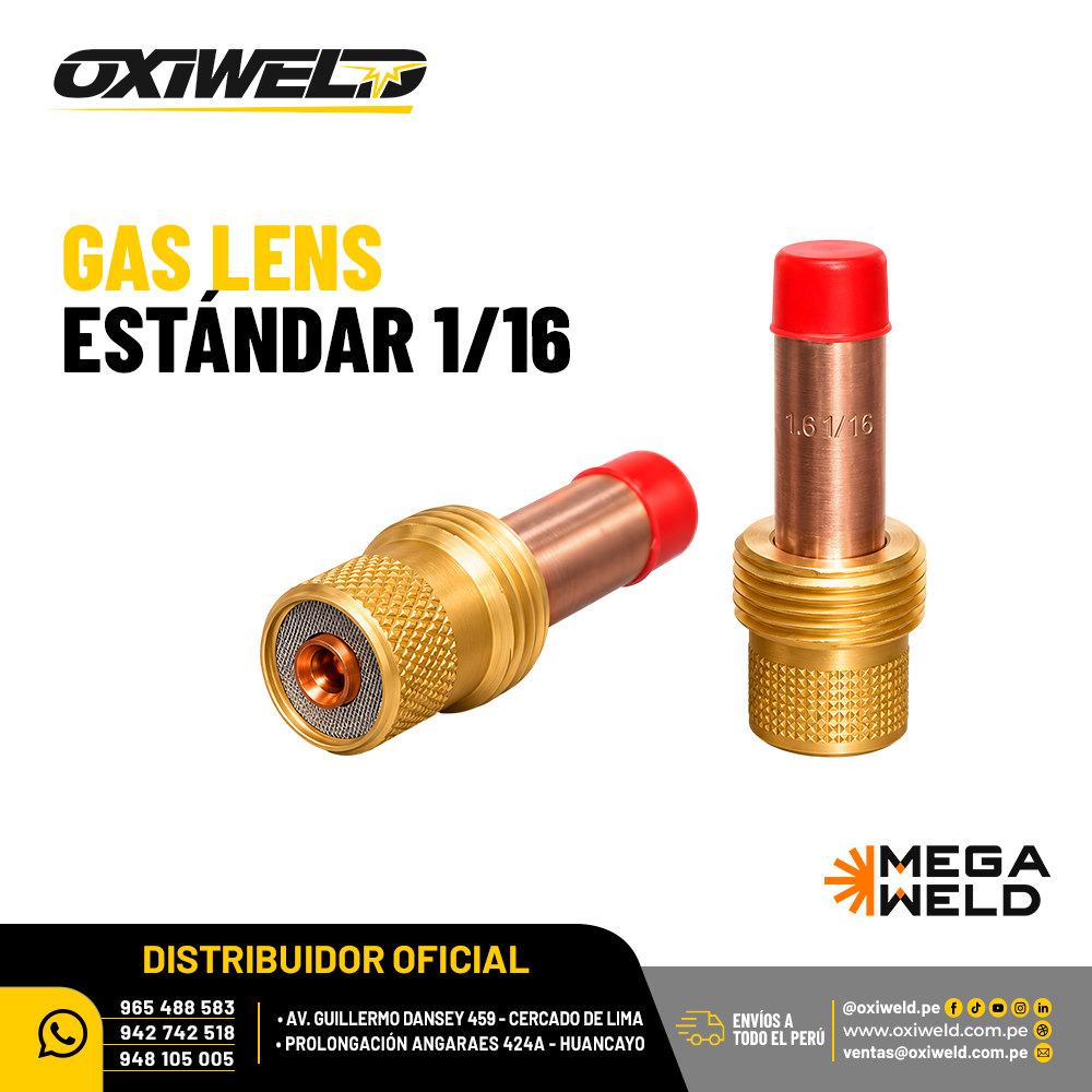 Gas Lens Estandar 1/16 Megaweld Gas Lens Estandar 1/16 Megaweld