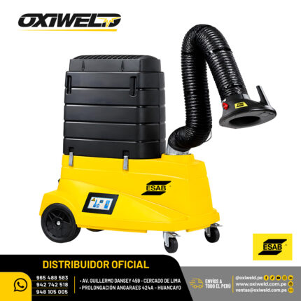 Equipo extractor de humos de soldadura ESAB Origo Vac Cart W3 con sistema de filtración móvil