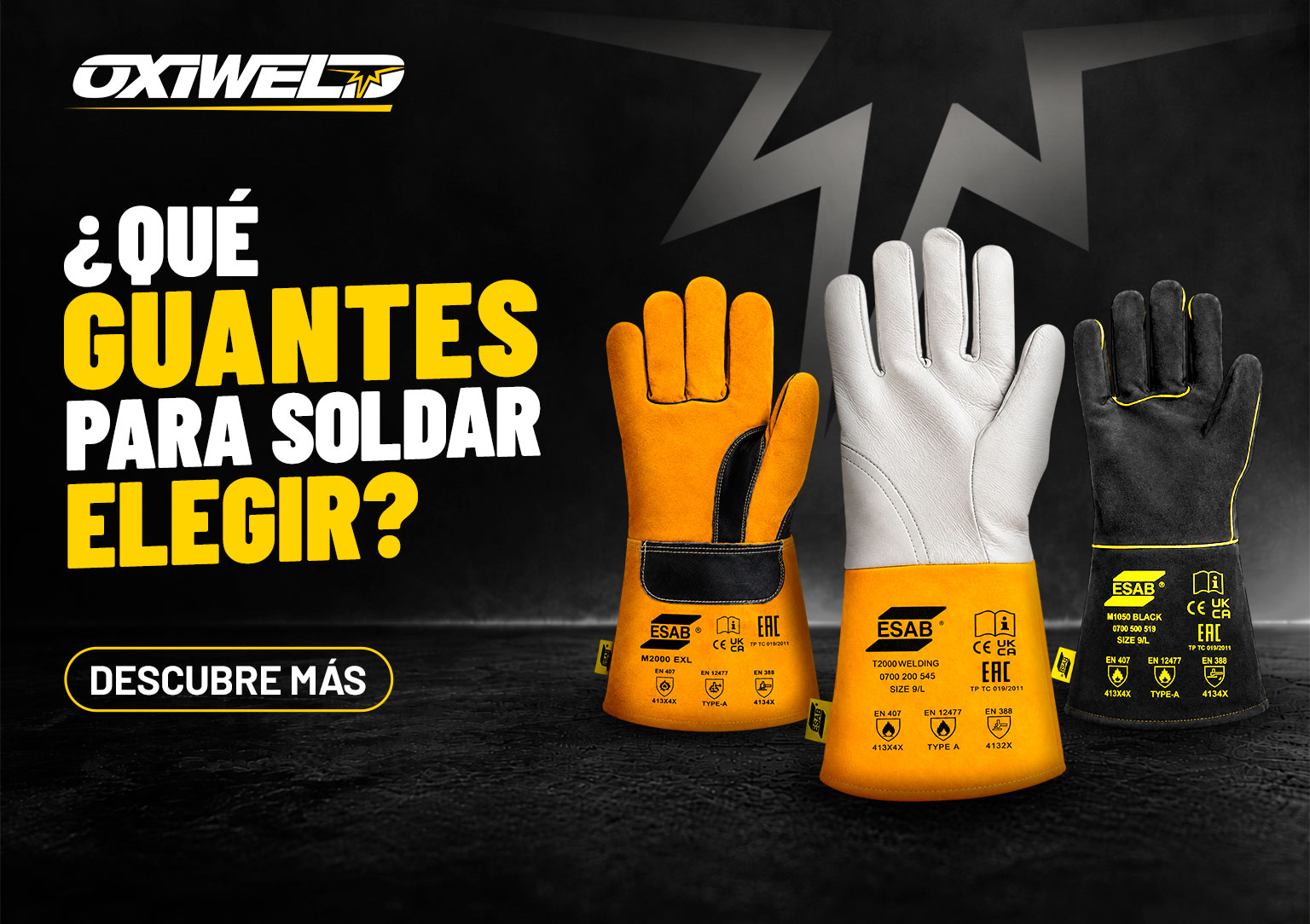 Guantes para soldar MIG/MAG, MMA y TIG de ESAB